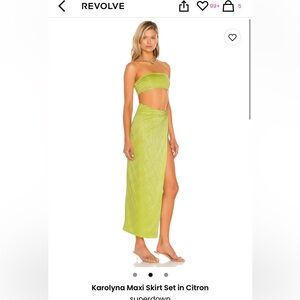 Superdown Karolyna Maxi Skirt Set. Size S, NWT